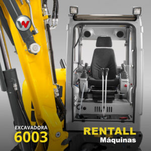 Excavadora Small Turn WN 6003 > Confort y estabilidad de la cabina