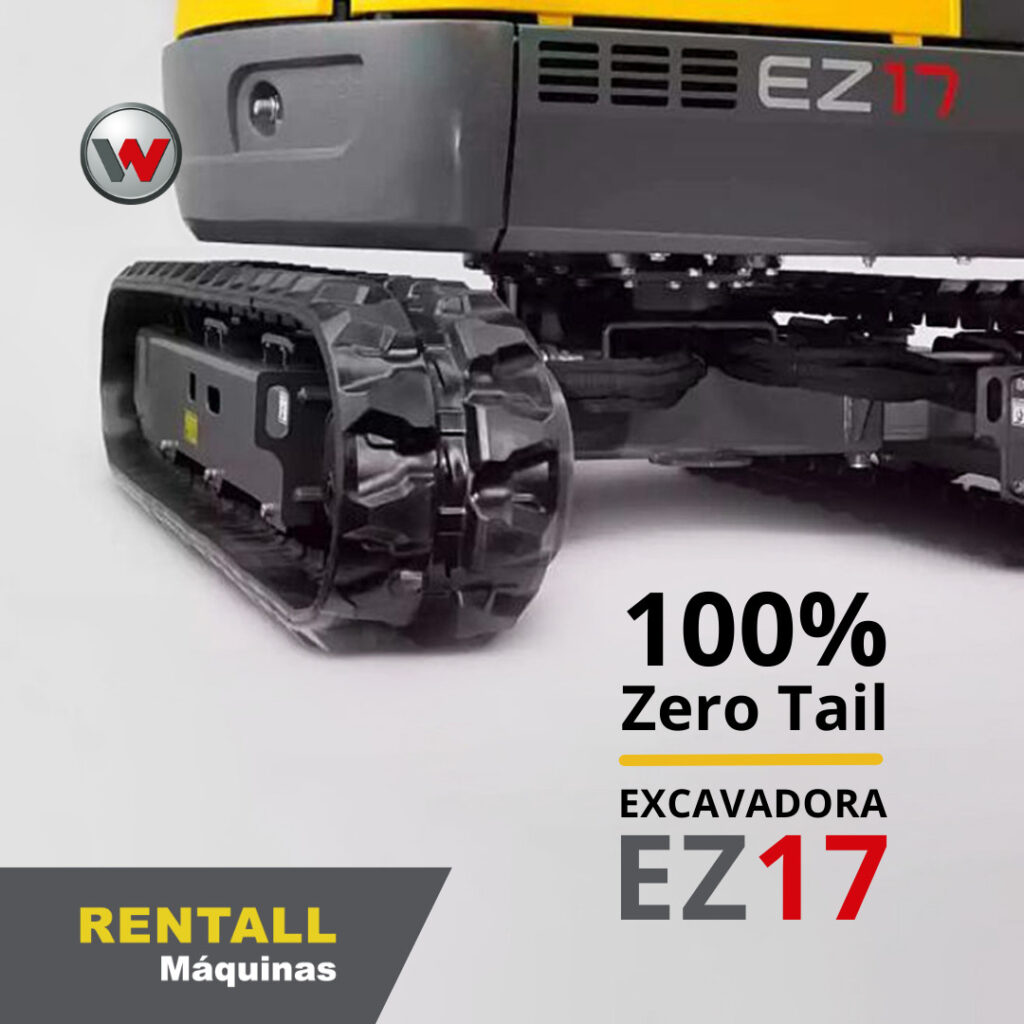 EXCAVADORA sobre orugas EZ17 > 100 % Zero Tail