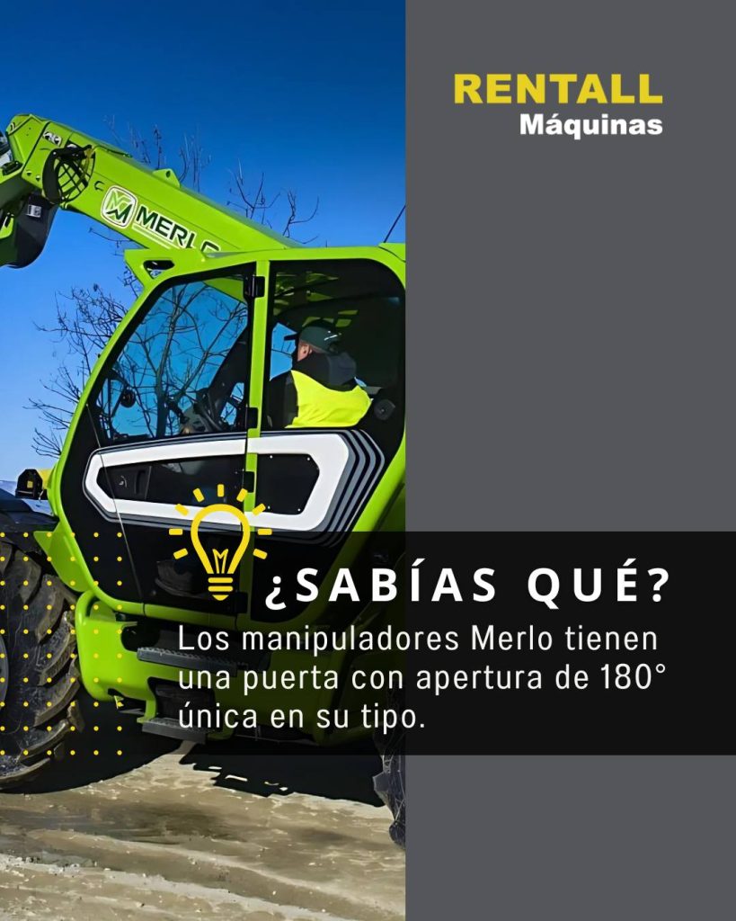 Sabías que los manipuladores Merlo tienen una puerta única en su tipo