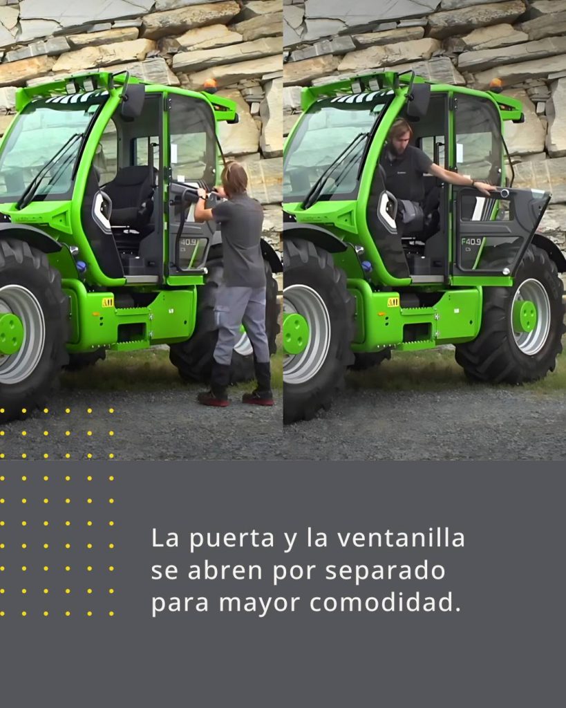 Sabías que los manipuladores Merlo tienen una puerta única en su tipo