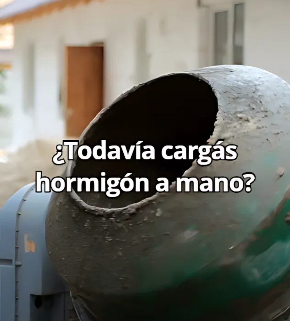 Cargar hormigón a mano ya no es opción