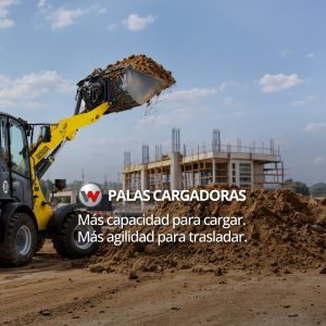 Alquiler de palas cargadoras en Montevideo: Potencia, agilidad y máxima capacidad de movimiento