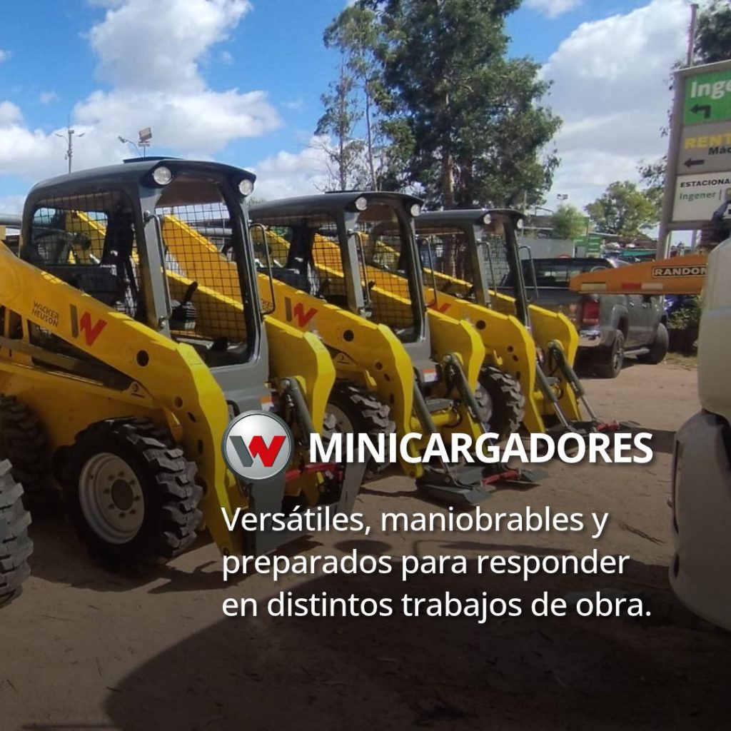 Alquiler de minicargadores en Montevideo: Distintas soluciones para potenciar tu obra
